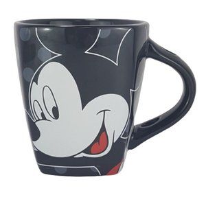 Vintage DISNEY Mickey Mouse Mug Teacup Have a Great Day Jerry Leigh Black Red